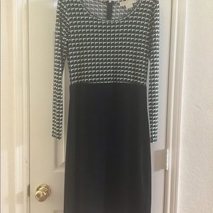 Michael Kors green chrevron dress